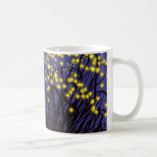 De Café Caneca com design abstrato com flores luminosas!