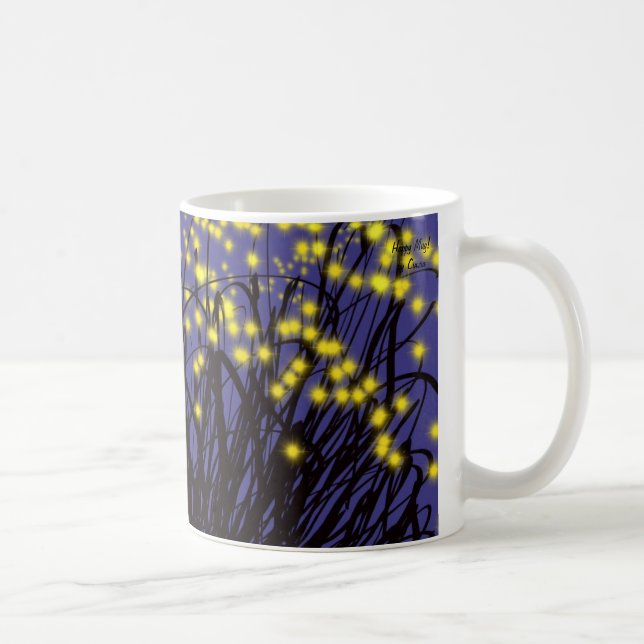 De Café Caneca com design abstrato com flores luminosas! (Direita)