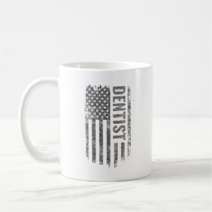 De Café Caneca com design desgastado da bandeira dos EUA p