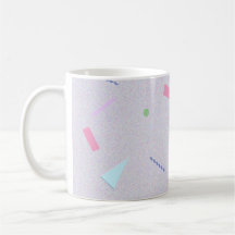 Caneca com Estampa Geo Roxo Claro dos Anos 80