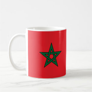 De Café Caneca com Estrela Verde Vermelha da Bandeira Marr