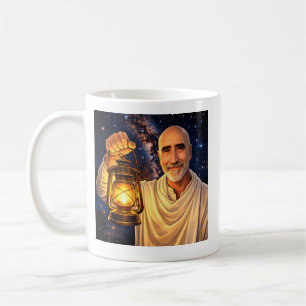 De Café Caneca com Finnbarr segurando lanterna