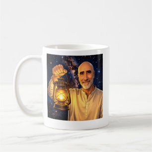 De Café Caneca com Finnbarr segurando lanterna