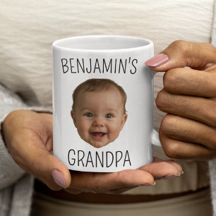 De Café Caneca com Foto Personalizada do Rosto do Bebê Vov