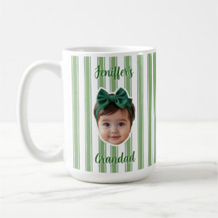 De Café Caneca com Foto Personalizada e Listras para o Pap