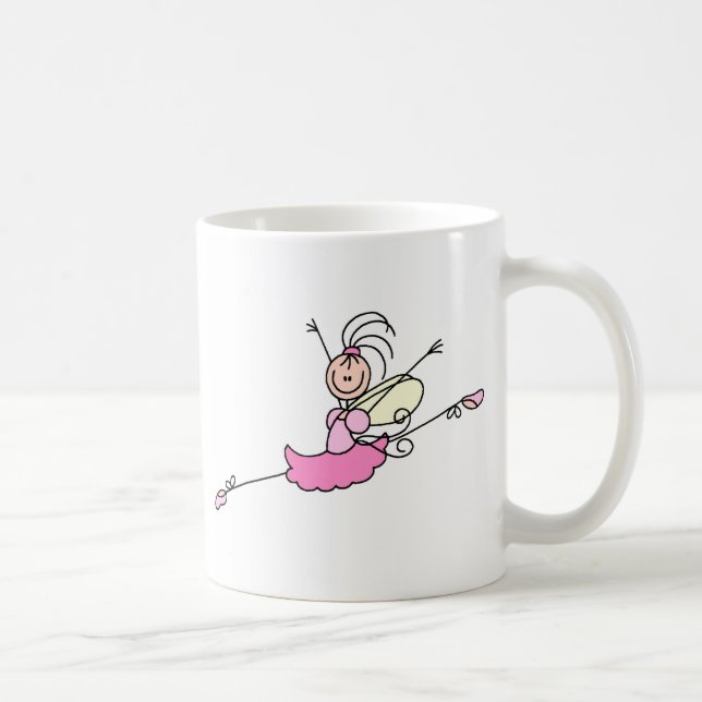 De Café Caneca com Garota Bailarina em Figuras Simples (Direita)