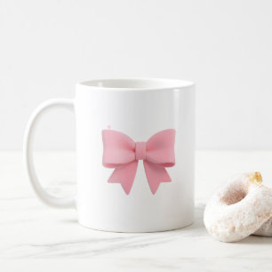De Café Caneca com Laço Rosa