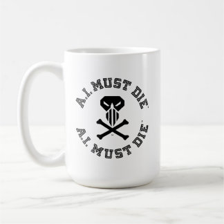 De Café Caneca com Logo A.I. Must Die™ (Fonte Universitári