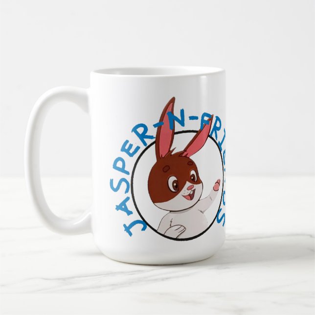 De Café caneca com logo Jasper-n-Friends (Esquerda)