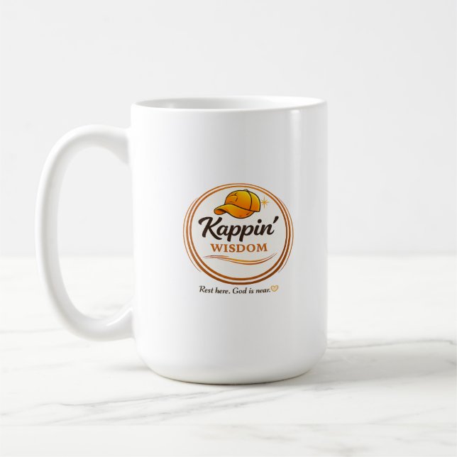De Café Caneca com Logo Kappin' Wisdom (Esquerda)