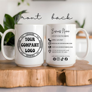 De Café Caneca com Logotipo Comercial Personalizado para F
