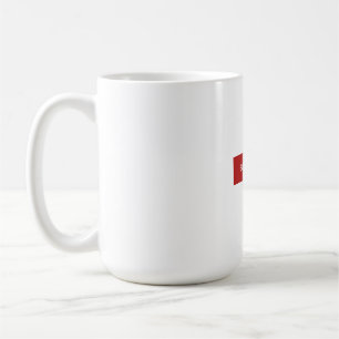 De Café Caneca com Logotipo da Caixa Vermelha Construída D