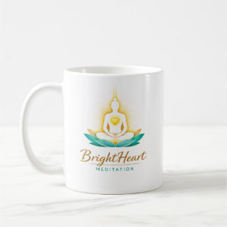 De Café Caneca com logotipo da Meditação Feminina Brighthe