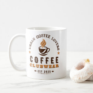 De Café Caneca com Logotipo Vintage do Urban Coffee Club