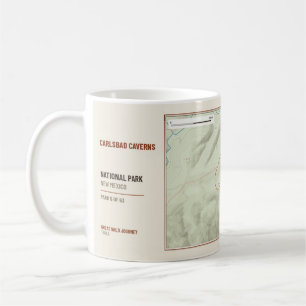 De Café Caneca com Mapa do Trilha do Parque Nacional Carls