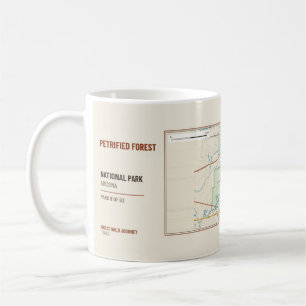 De Café Caneca com Mapa do Trilho do Parque Nacional da Fl