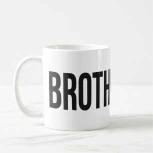 De Café Caneca com Marca d'Água IRMANDADE Preta