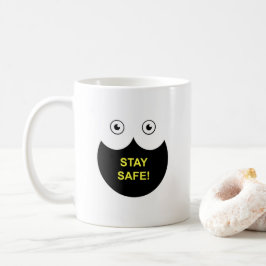 De Café Caneca com mensagem Fique Seguro