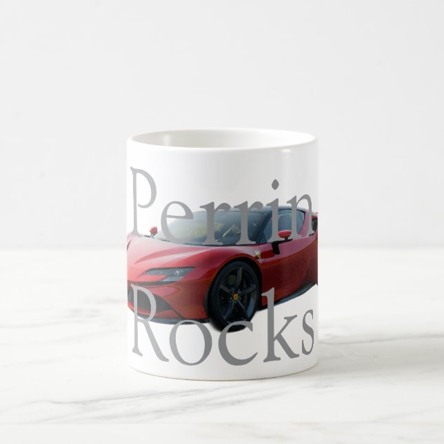 De Café Caneca com Nome Personalizado com carro (Centro)