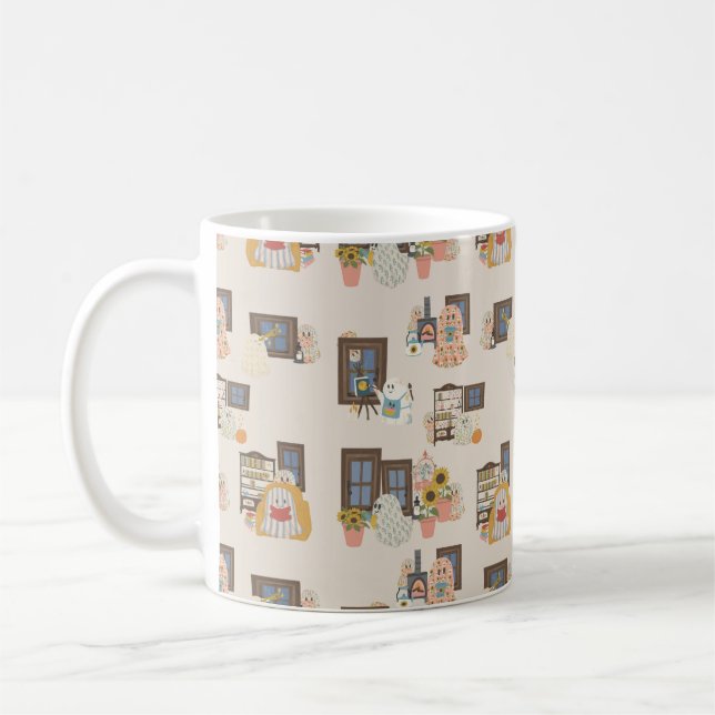 De Café Caneca com o padrão da Cabana Fantasmagórica | Out (Esquerda)
