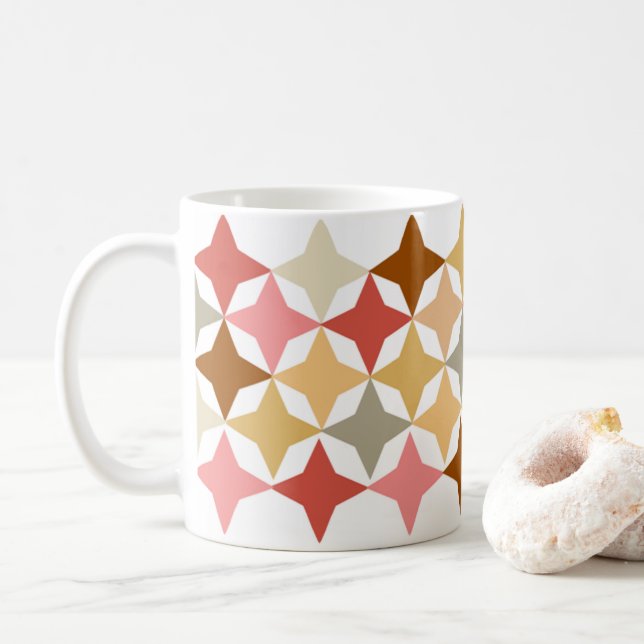 De Café caneca com padrão gráfico calmante (Com Donut)