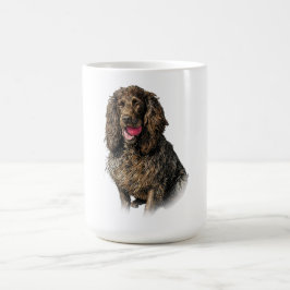 De Café Caneca com Retrato Esboço Artístico do Boykin Span