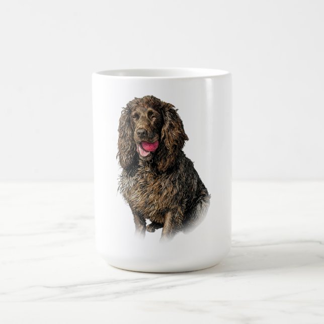 De Café Caneca com Retrato Esboço Artístico do Boykin Span (Centro)