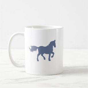 De Café Caneca com Símbolo do Zodíaco Cavalo Azul