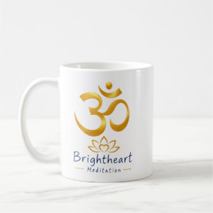 De Café Caneca com Símbolo Om