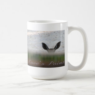 De Café Caneca com subtítulo do ponto do amor dos olhos d