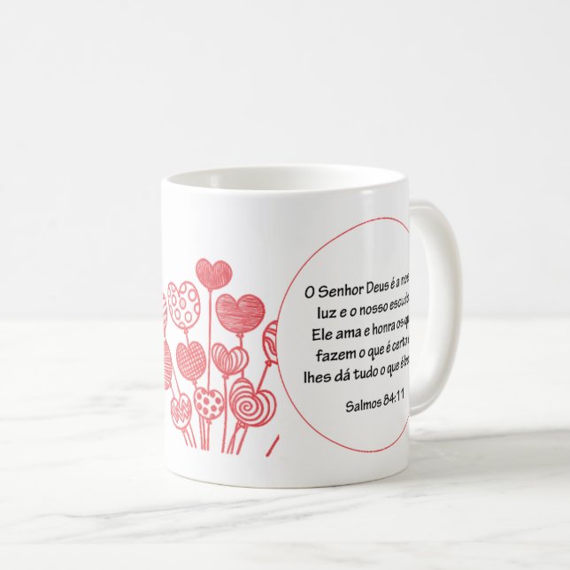 De Café Caneca com versículo (Frente Esquerda)