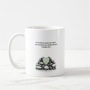 De Café Caneca com Versículo Bíblico Proverbs 4:23 Present