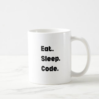 De Café Caneca Comer Dormir Código – Presente Motivacional