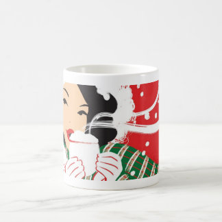 De Café Caneca completa do envoltório do cacau quente