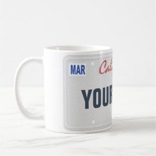 De Café Caneca conhecida feita sob encomenda da matrícula
