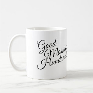 De Café Caneca considerável do bom dia preto & branco