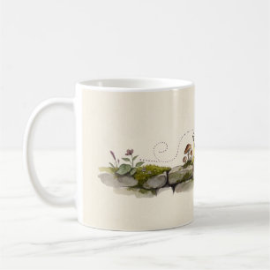 De Café Caneca Conto do Caracol Postal na Parede Musgosa