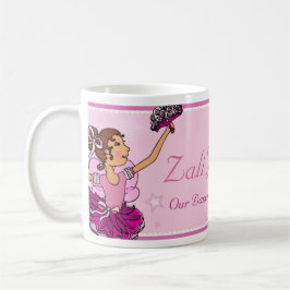 De Café Caneca cor-de-rosa & castanha-aloirada da filha da