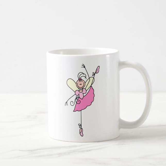 De Café Caneca cor-de-rosa da dança da bailarina (Direita)