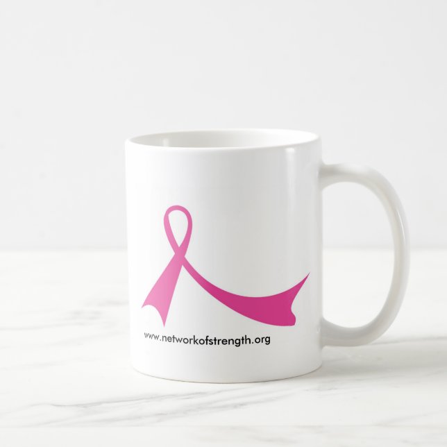De Café Caneca cor-de-rosa da fita (Direita)