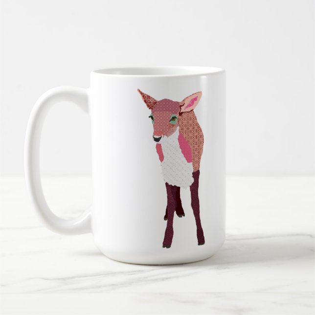 De Café Caneca cor-de-rosa da jovem corça (Esquerda)