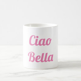 De Café Caneca cor-de-rosa do Ciao Bella
