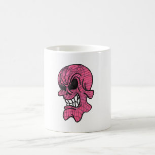 De Café Caneca cor-de-rosa do crânio