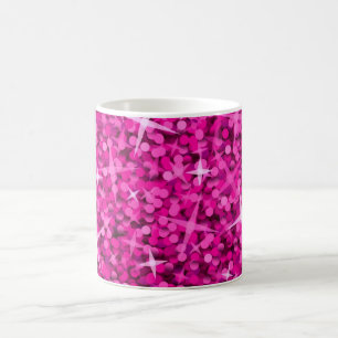De Café Caneca cor-de-rosa do Glitz