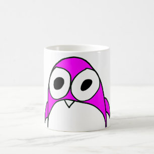 De Café Caneca cor-de-rosa do pinguim