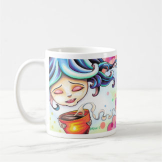 De Café Caneca cor-de-rosa do pop