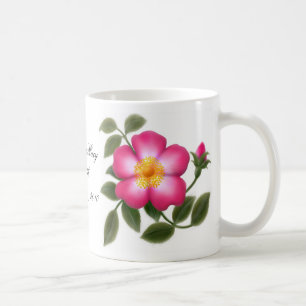 De Café Caneca cor-de-rosa selvagem customizável
