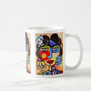 De Café Caneca coral do crânio do açúcar, café, chá