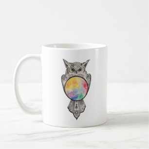 De Café Caneca cósmica da coruja