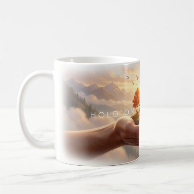 De Café 🏡 Caneca Cottage Aconchegante Segure a Esperança (Esquerda)